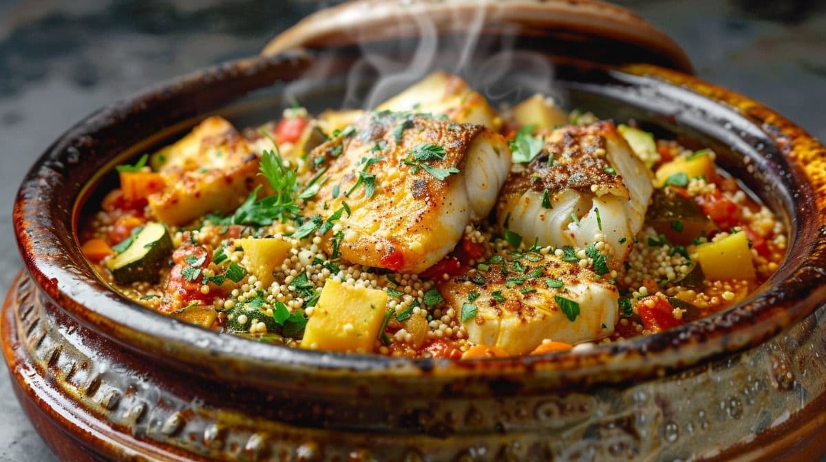 Кускус по-тунисски с рыбой