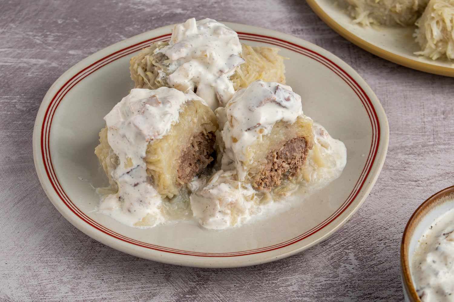 Цеппелины с мясной начинкой